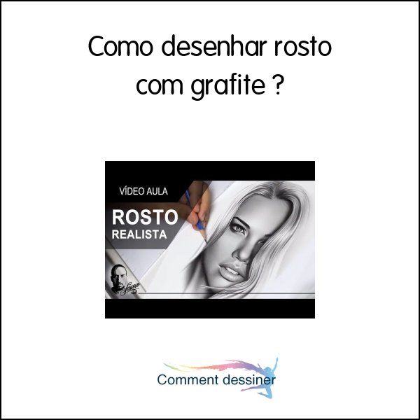 Como desenhar rosto com grafite